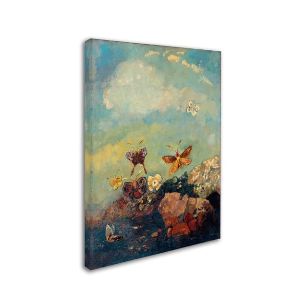 Odilon Redon 'Butterflies' Canvas Art,35x47